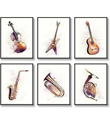 Amazon.co.jp: EuroGraphicsオーケストラのポスターの2450から1410楽器